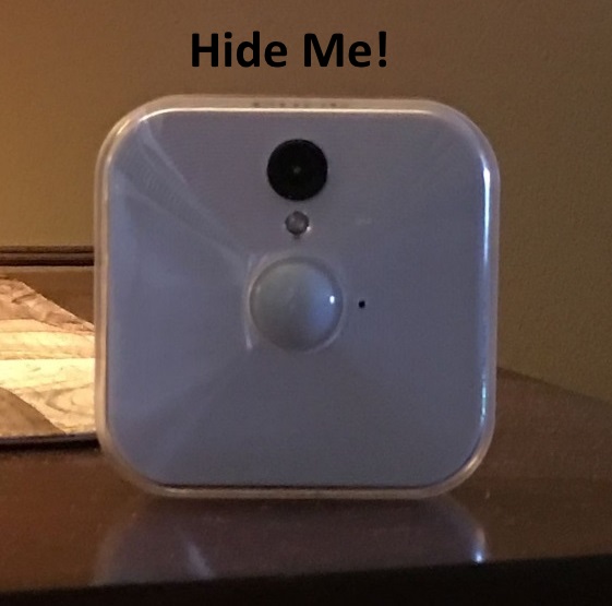 ¿Cómo puedo ocultar mi cámara parpadeante adentro?