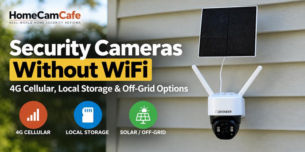 security camera without WiFi using 4G cellular and solar power