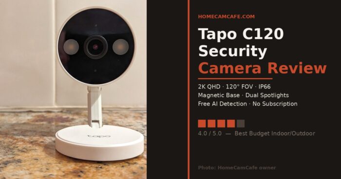 TP-Link Tapo C120 Review: 2K Indoor/Outdoor Camera with Magnetic Base