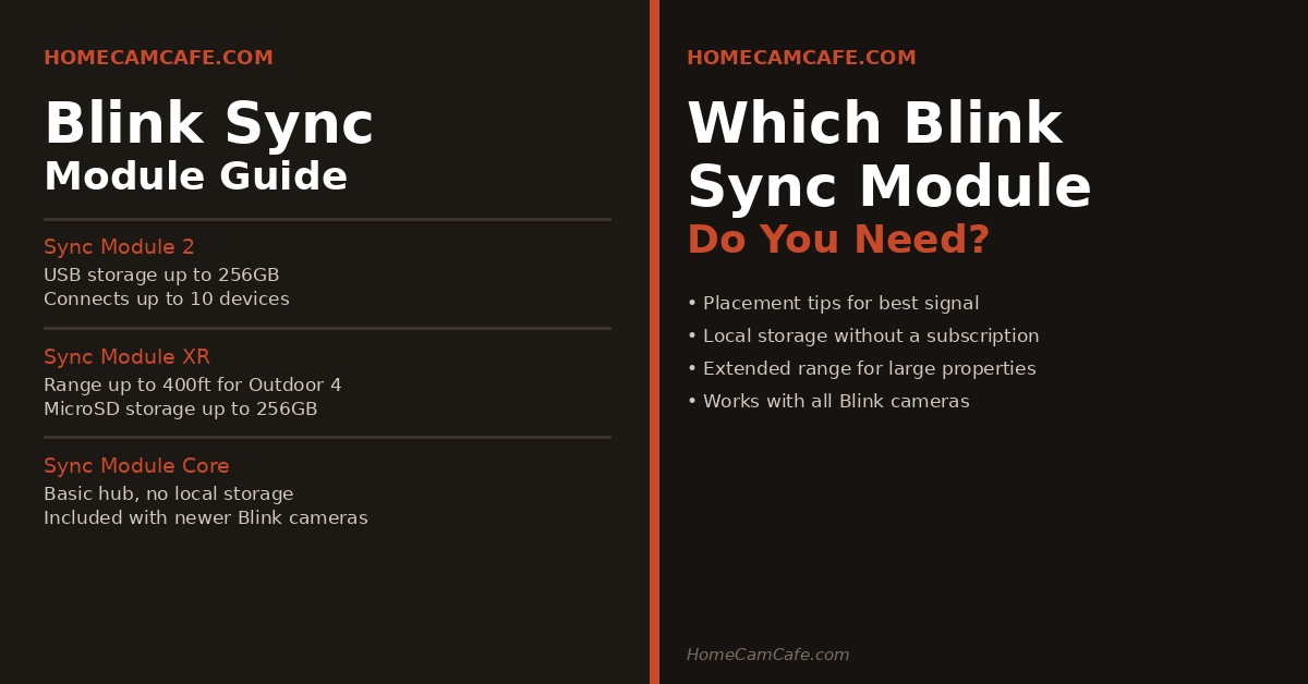 Blink Sync Module placement guide