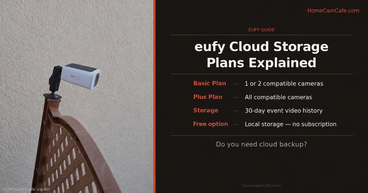 eufy Cloud Storage Plans: Cost & Free Options (2026) 2 eufy cloud storage plans and local storage options