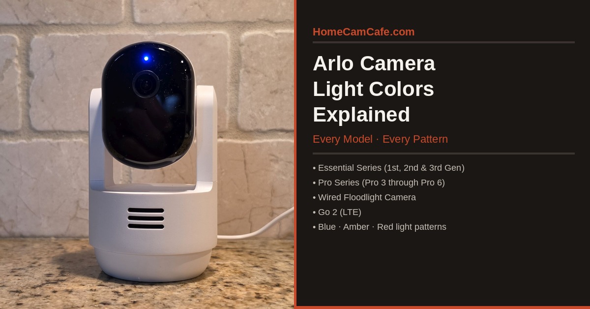 Arlo Camera Light Colors Explained