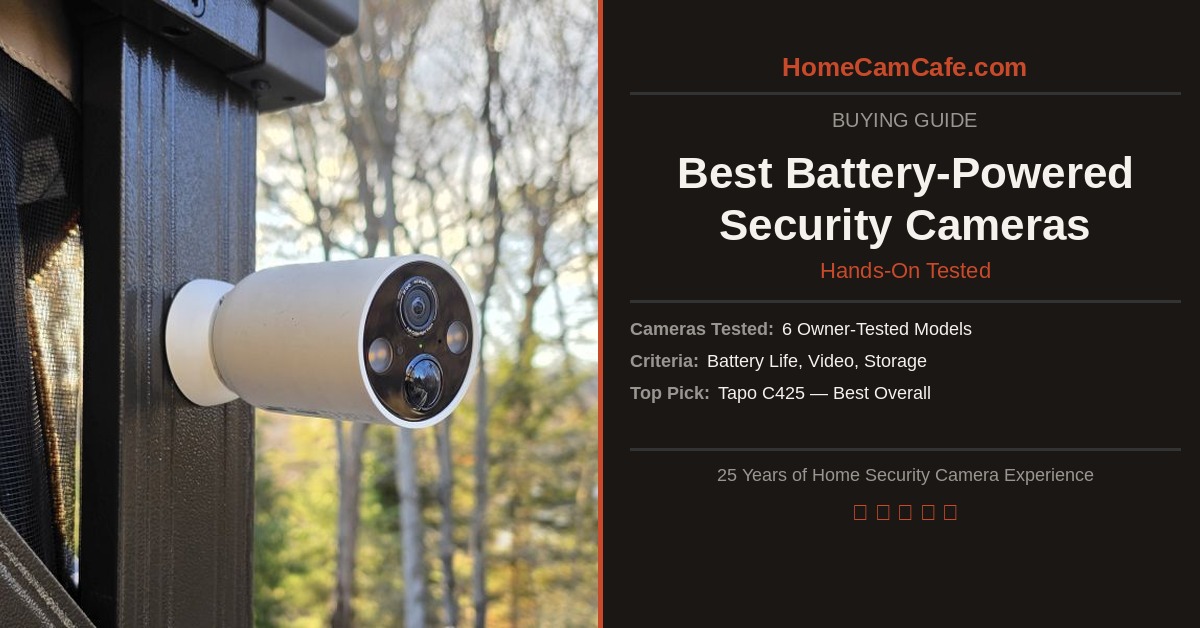 Best Battery Powered Security Cameras of 2026 1 Best battery powered security cameras buying guide