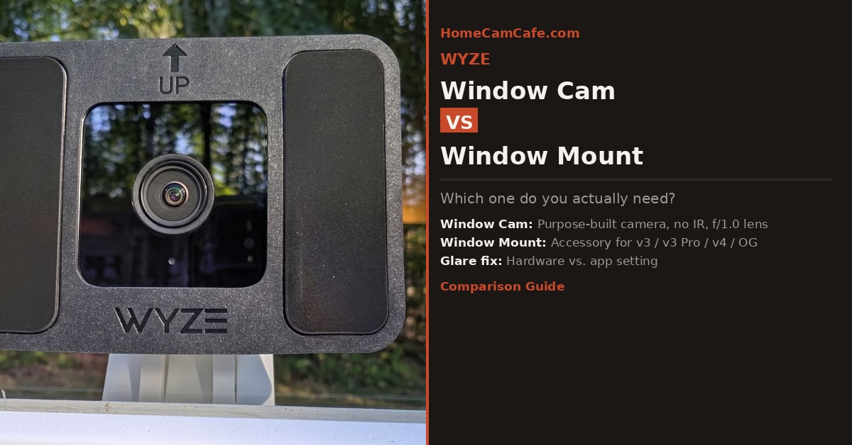 Wyze Window Cam vs Wyze Window Mount comparison