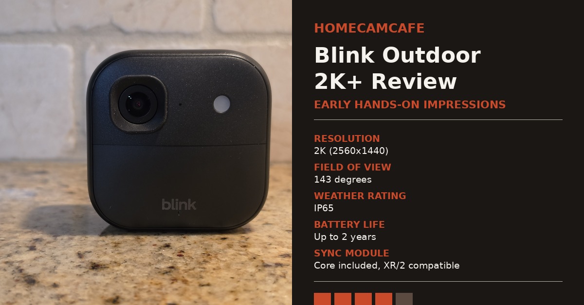 blink outdoor 2k plus review card