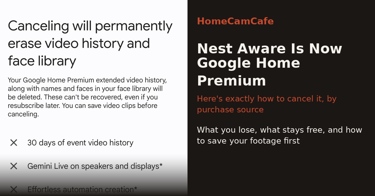 How to Cancel Nest Subscription (Now Google Home Premium) 2026 1 Cancel Nest subscription settings screen
