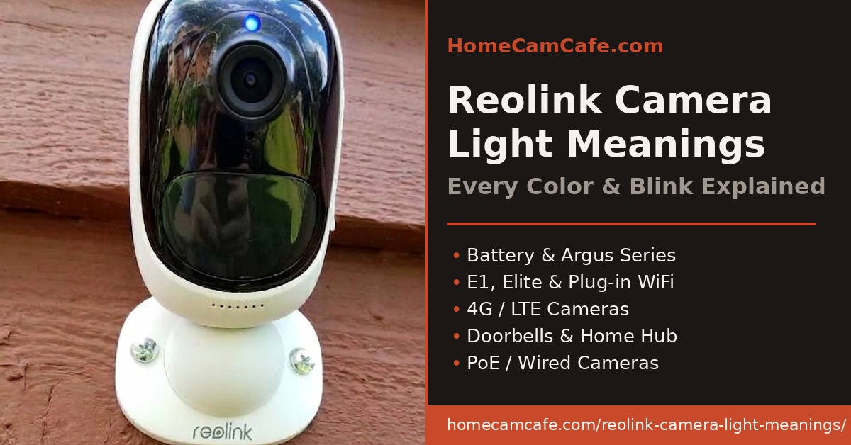 Reolink Camera Light Meanings: Every Color and Blink Decoded 2 Reolink camera status light meanings guide