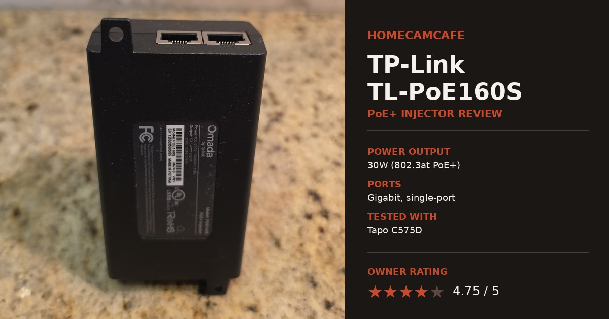 TP-Link PoE Injector Review: TL-PoE160S Tested 1 TP-Link PoE injector Model TL-PoE160S