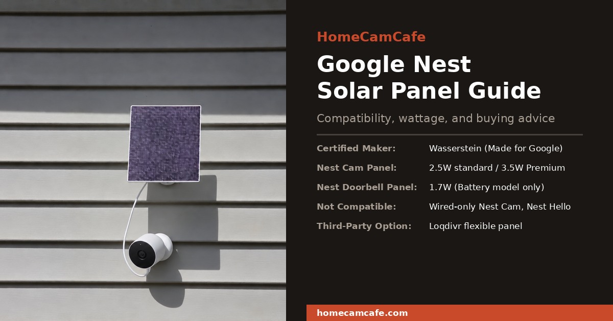 Google Nest Solar Panel: Compatibility Guide 1 Google Nest solar panel compatibility and buying guide