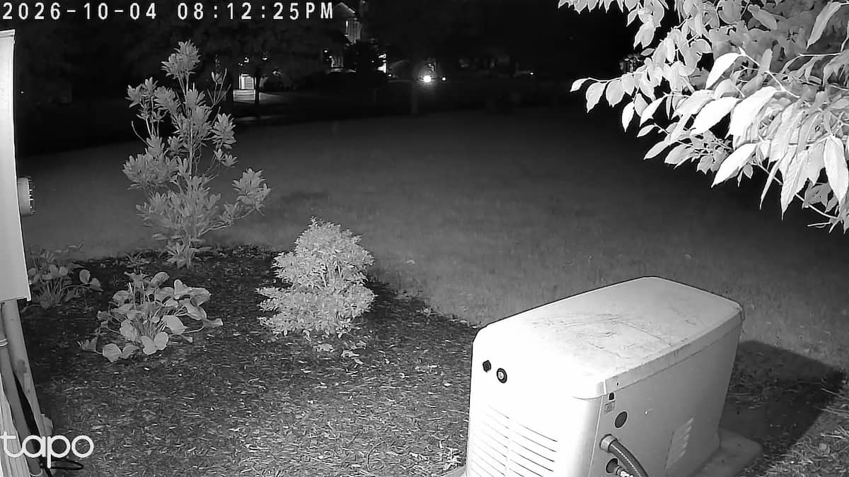 Tapo C500 Review: A Bargain Outdoor Pan/Tilt Camera 7 Tapo C500 infrared night vision test